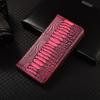 Ostrich Pattern Genuine Leather Flip Case for Huawei P10 P20 P30 P40 P50 P50E P60 Pura 70 80 Art Pro Plus Ultra Lite Cover Cases