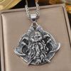 Mjolnir Pendant Necklace Stainless Steel Viking Thor Hammer Norse Mythology Gothic Jewelry Black Gift