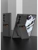 Samsung Z Fold 6 Card Holder Stand Case - Premium Leather with Film Integrated Protection