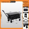 2025 Foldable Outdoor Camping Cart - Lightweight Picnic and Campsite Trolley