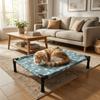 Moisture Proof Dog Marching Bed Breathable Elevated Pet Bed Cat Sleeping Bed  Indoor Outdoor