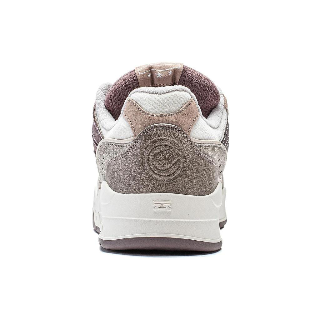 Li Ning Mondweiß Dicke Sohle Höhenvergrößernd Rutschfest Abriebfest Low-Top Skateschuhe Herren Sneakers Braun AGCS251-22