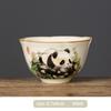 1 Pieza Tradición China Horno Ru Cerámica Taza de Té Hecha a Mano Linda Taza de Té Panda Bol de Té para el Hogar Taza de Maestro Accesorios para Juego de Té