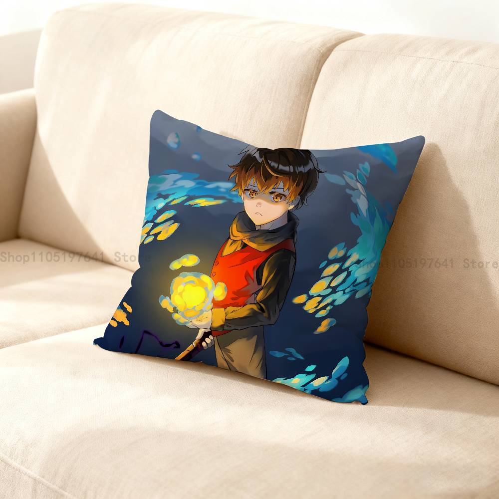 T-Tower of G-God Comics Pillow Case Cute Cartoon Anime peripheralsBedroom Sofa Decorative Cushion Cover Soft Cushion Cover