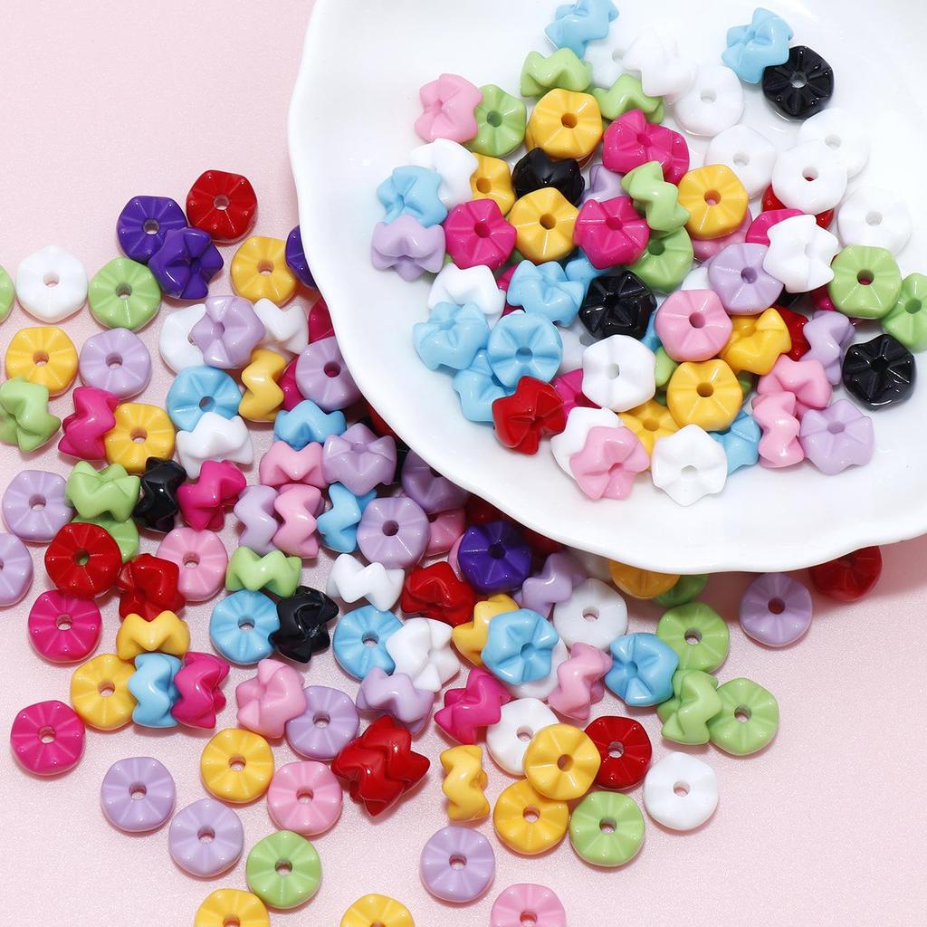 Acrylic Wave Snowflake Beads for DIY Jewelry & Phone Chains