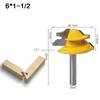 Frez czopowy 45 stopni trzpień 6 mm frez do łączenia drewna wysokiej klasy 45°45 stopni czop 6*1-1/2