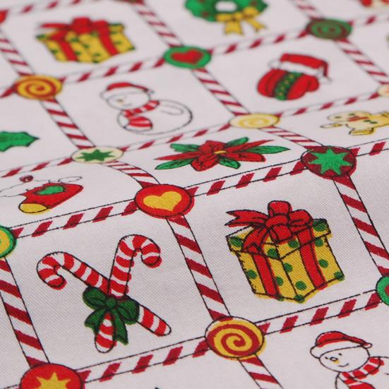 6Pcs/10Pcs Christmas Style Print Cotton Fabric DIY Patchwork Sewing Accessories