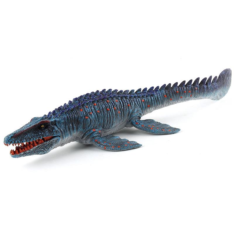 Jzd030 Animal Model Sea King Mosasaur Simulation Dinosaur World, Solid Model Ornament Toy
