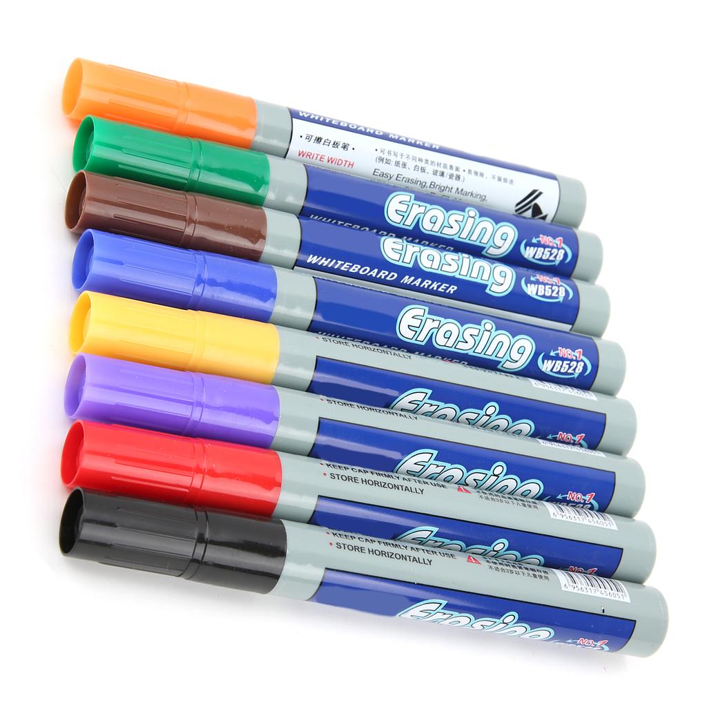 8Pcs Whiteboard Pen Multifunctional Colorful Fast Drying Painting Marker for Graffiti Writing