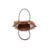 Longchamp Le Pliage 28 Classic Long Handle Canvas And Leather Trimmed Tote Bag Women Tote Bags Brandy 2605089504