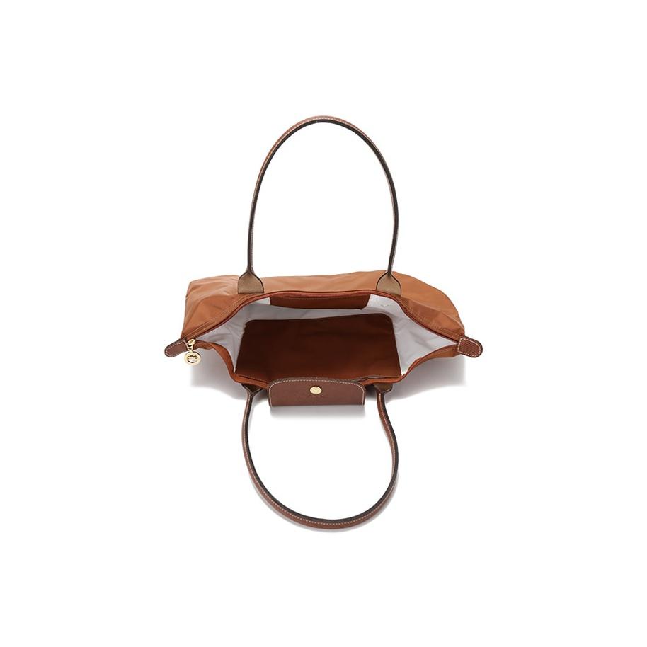 Longchamp Le Pliage 28 Classic Long Handle Canvas And Leather Trimmed Tote Bag Women Tote Bags Brandy 2605089504