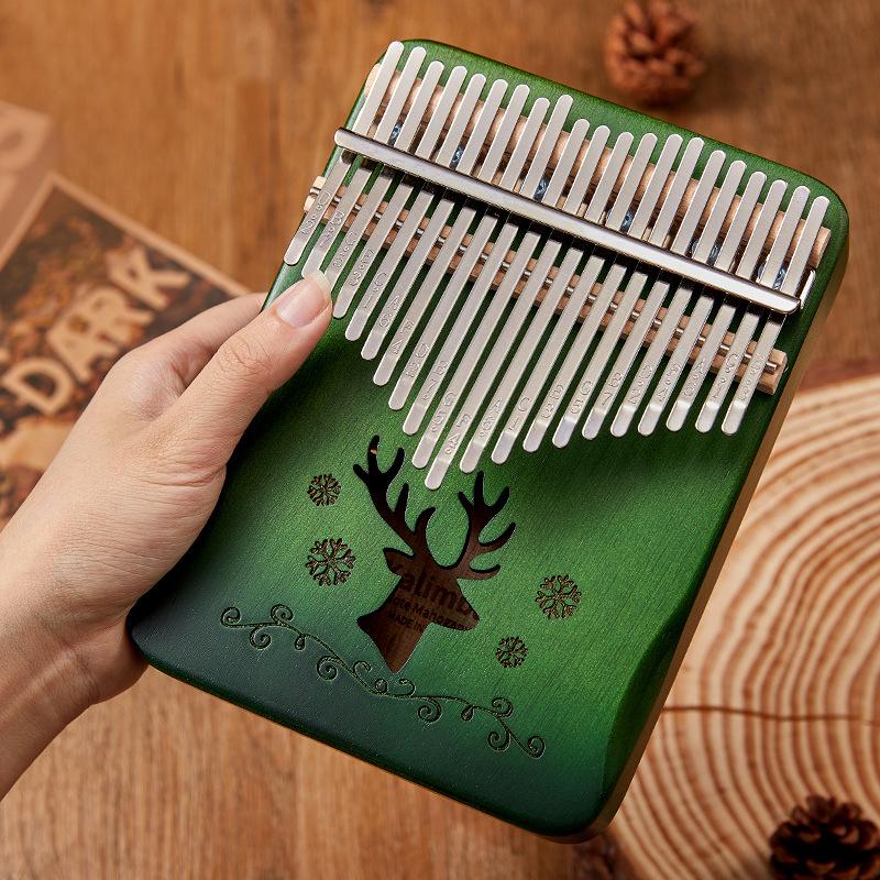 21 Key 17 key Mahogany Kalimba Thumb Piano Finger Piano for Beginner Mbira Gifts for Adults/Kids