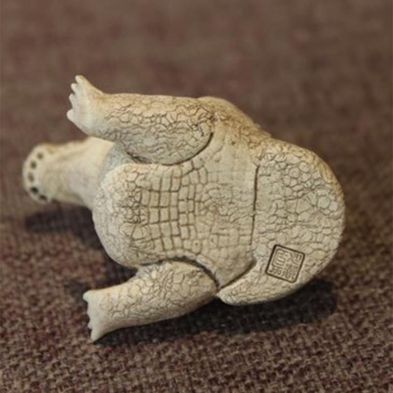 Urocza i piękna mała statuetka ogrodowa krokodyla Trwała figurka artystyczna na podwórko, do parków, kreatywna rzeźba zwierzęca, dekoracja domu