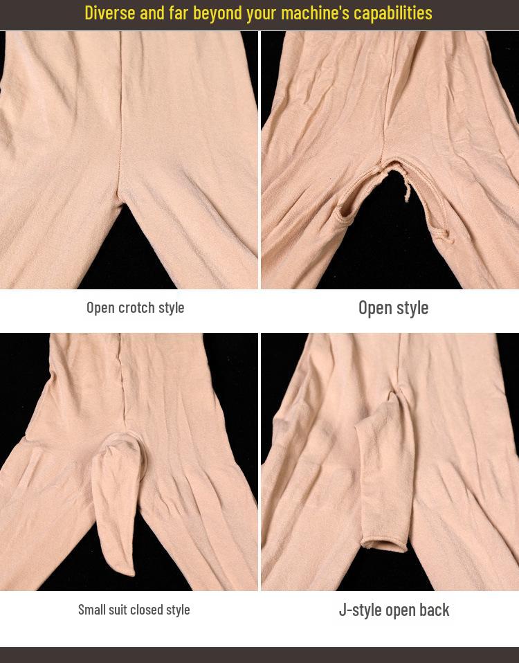 Unisex Velvet Bodysuit: Sexy Thick Pantyhose with JJ Pouch for Crossdresser Transformation