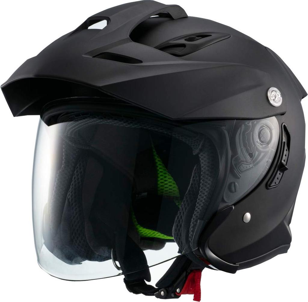 Marushin Motorcycle Helmet Sport Jet Matte Black XL Size MSJ1 1001326 TE-1 (61-62cm)