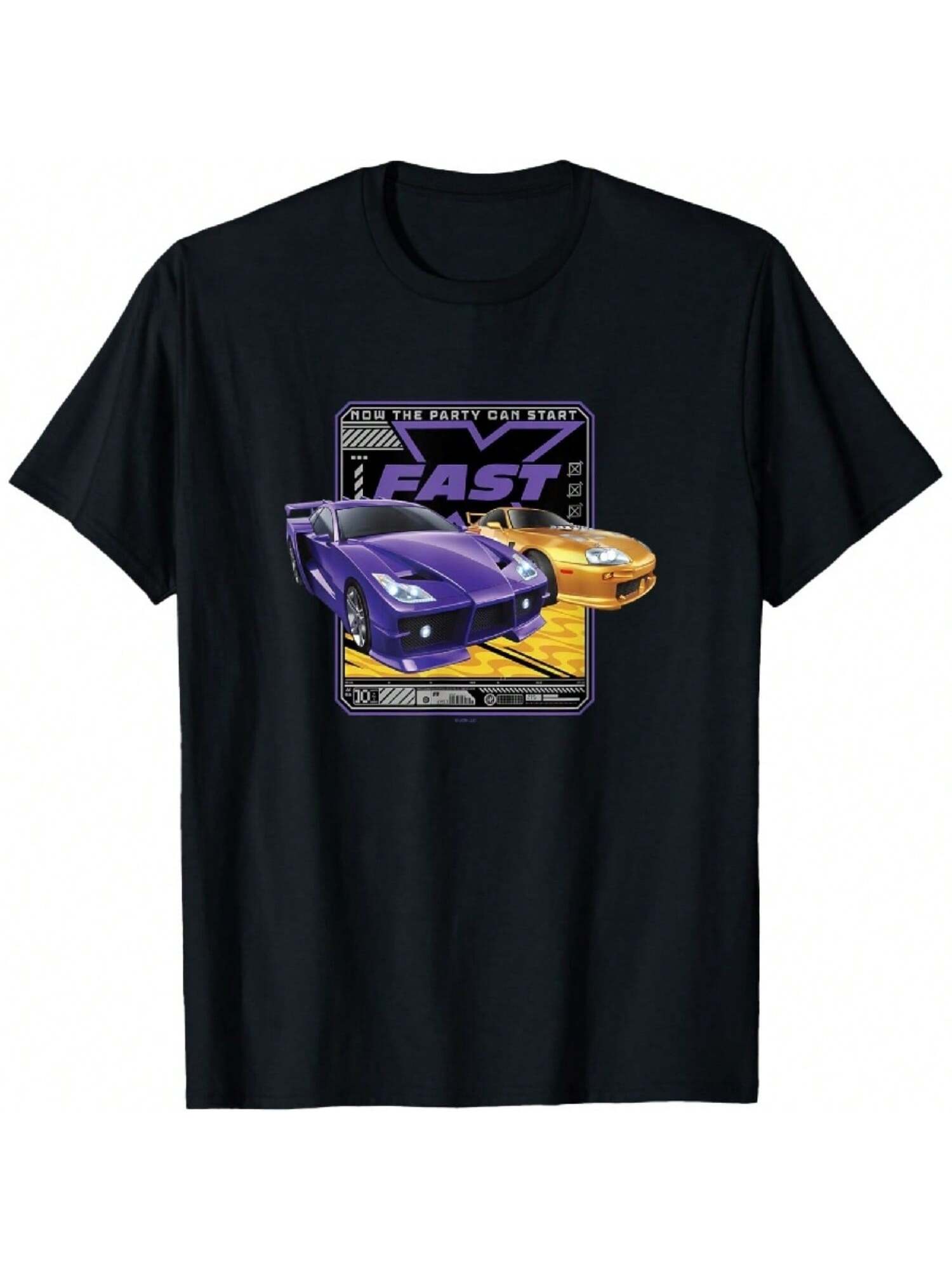Fast X Now The Party Can Start Tech Screen Logo T-Shirt S разноцветный