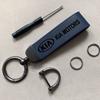 Car Key Rings Leather Auto Logo Keychain Accessories For KIA EV6 Stinger RIO Sorento Picanto Ceed Borrego Syros K4 K5 Sonet ulsap11