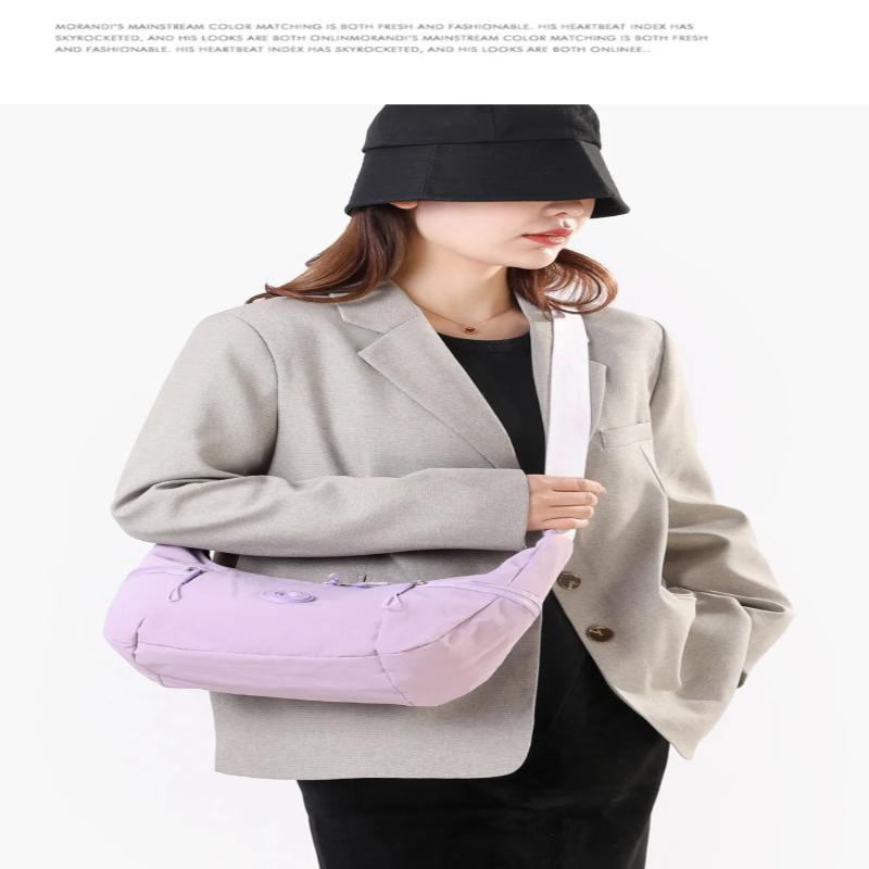 Casual Style Nylon Women'S Shoulder Bag Lightweight Soft Single Shoulder Backpack Large Capacity Tote Bag Casual Outing Shopping