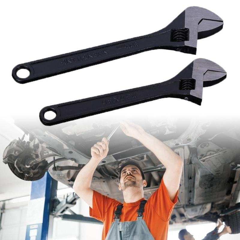 Large Opening Adjustable Spanner Monkey Wrench Adjustable Angle Slide Wrench 8/10/12inch Household Tool