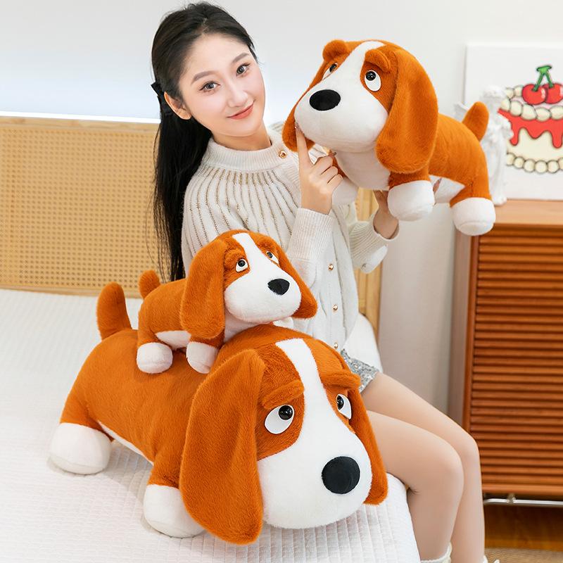 Cute Fun Beagle Dog Plush Doll Doll Creative Dachshund Dog Doll Sleeping Leg Pillow