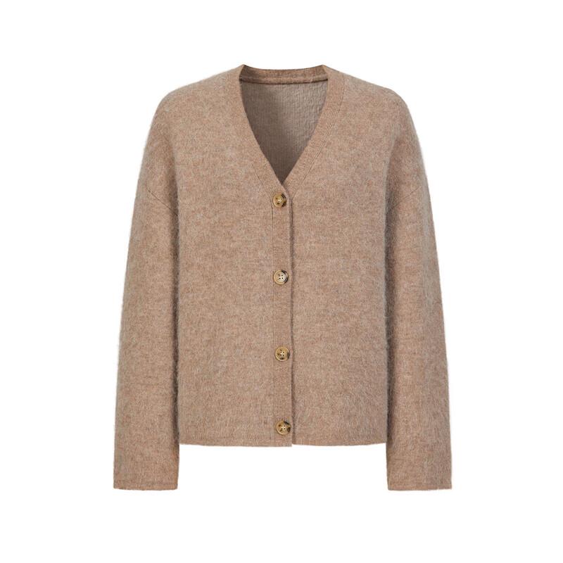 Anna Kou Women's Maillard Velvet Knit Cardigan