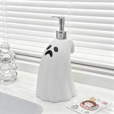 Halloween Ghost Hand Sanitizer Pump Lotion Bottle Bathroom Accessories Shower Gel Shampoo Refill Empty Bottle Home Decoration