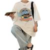 White T-shirt Women's Summer New Arrival Korean Version Loose Large Size Internet Celebrity Short Sleeve Student Top