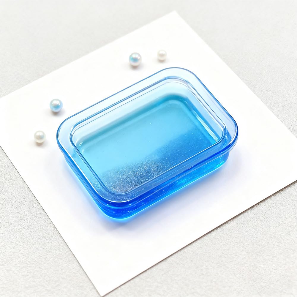 Disposable Acrylic Inner Trays 100-Pack for Mini Cup Palettes, Resin Epoxy Craft Coloring Tools, Silicone Molds, 3.7x3x1cm