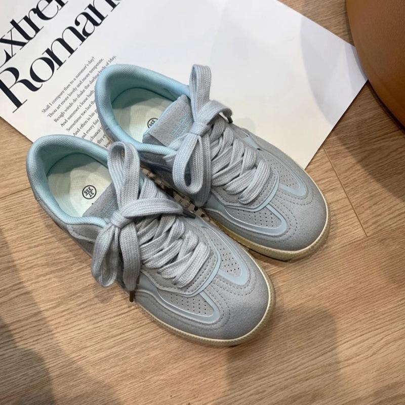 Korean version of retro German training shoes women's summer breathable women's shoes white shoes ins versatile fashion casual board shoes casu