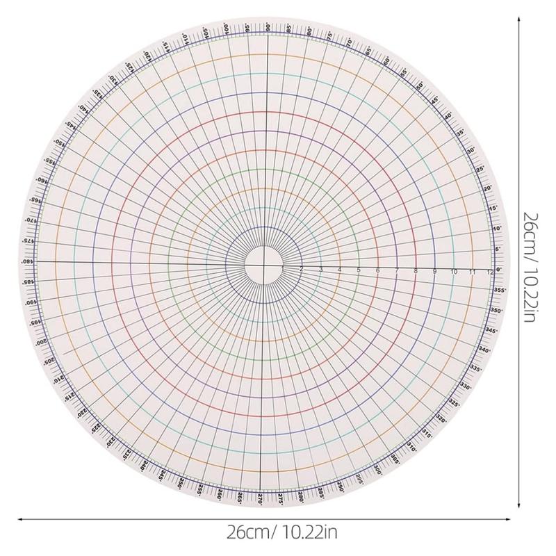 A96I-Pottery Clay Divider Tool Equal Circle Protractor Rotary Disc  Pottery Trimmer Tool Circle Scale Ruler