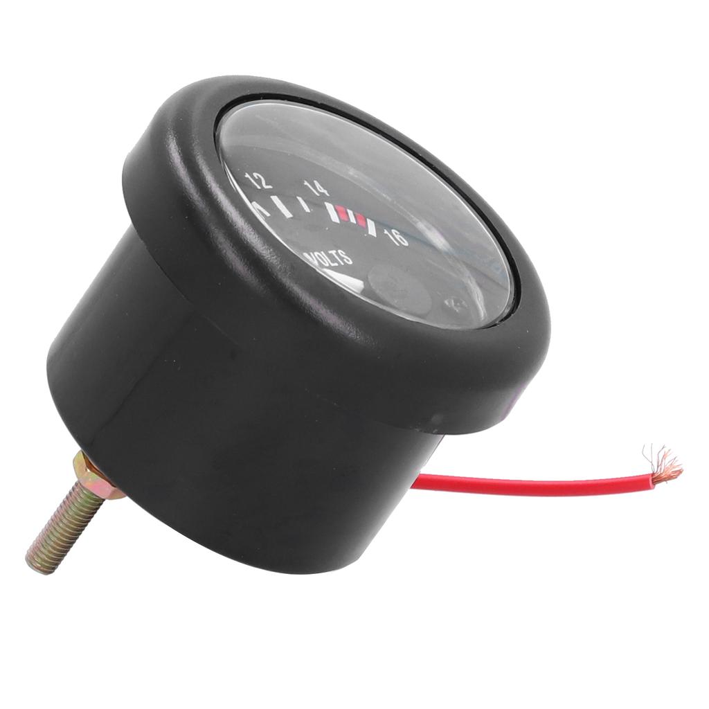 Marine Voltage Gauge 12V 52mm 2.04in IP67 with Indicator Light Universal for Yacht Auto Motor Home