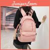 Stylish Minimalist Versatile Backpack High-capacity Casual Bag For Commute Pink