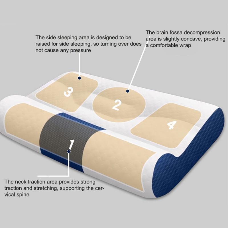 Cervical pillow breathable ergonomic pillow comfortable sleep height adjustable orthopedic cervical pillow suitable for bedroom