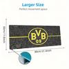 Dortmund Team Logo Mauspade, Große Gaming Schreibtischmatte, Rutschfestes XXL Mauspade für Laptop & Tablet, Mini-PC Spielmatte mit Genähten Kanten
