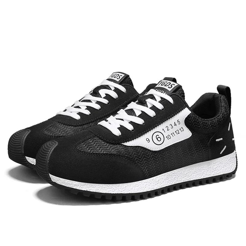 

Men s Lightweight and Breathable Casual Shoes Fashionable Men s Forrest Gump Shoes Trendy and Versatile Men s Running Shoes 44 чёрный