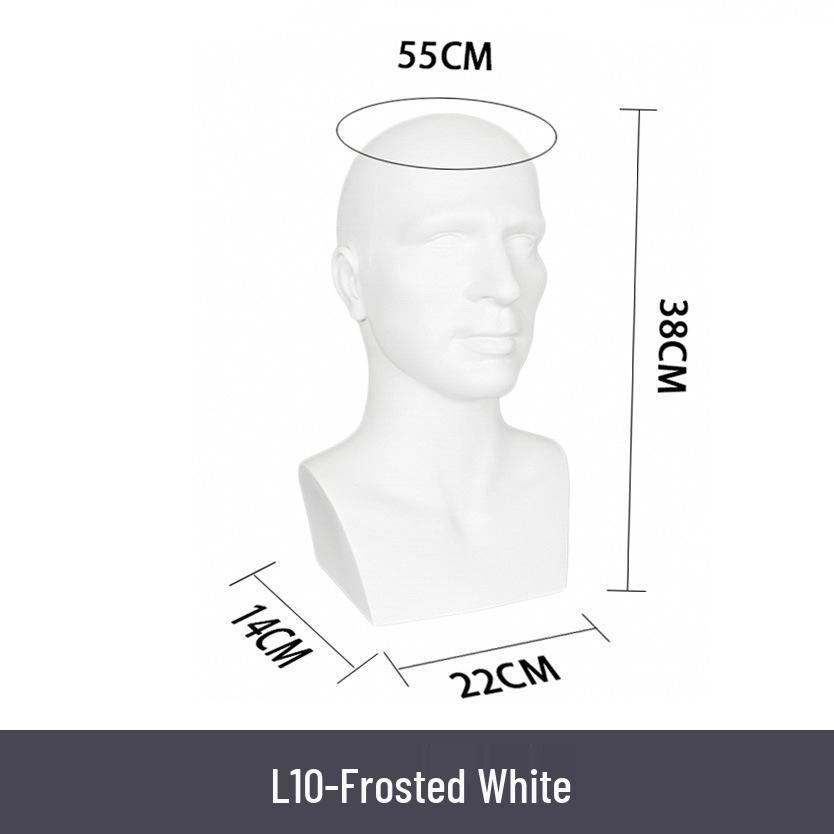 Multifunctional Display Mannequin Head for Spray Paint Hat, Bow Tie, Glasses, and Mask Props