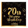 Black Gold First Birthday Theme Paper Napkins for Parties