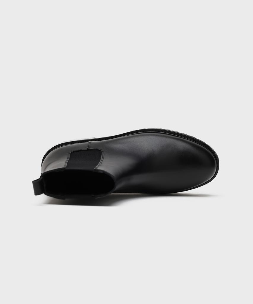 Firenze Atelier [Vibram] Round Toe Basic Chelsea Boots 9703 [Fg Black]