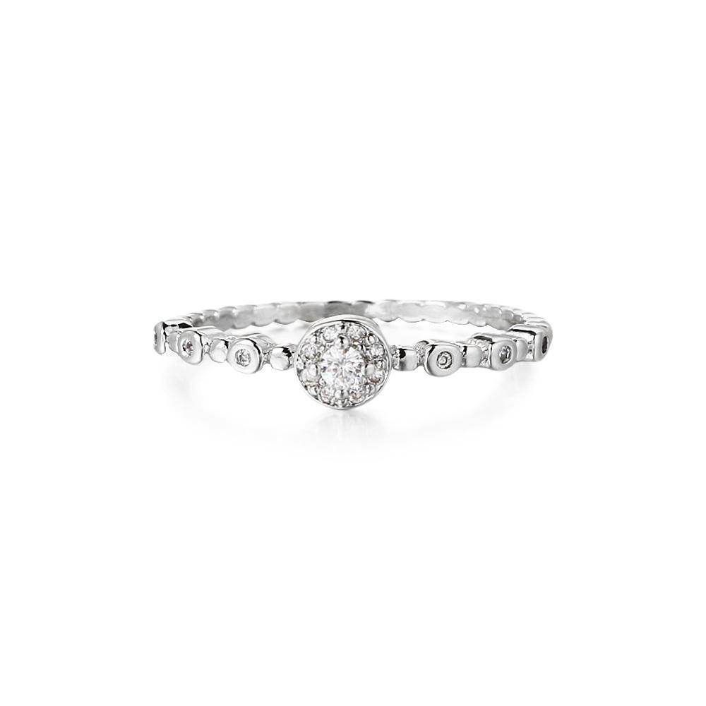 

Trendy Elegant Dainty Rings For Women Romantic Women s Ring Shiny Zircon Gold Color Thin Finger Ring Accessories Jewelry KCR088 10