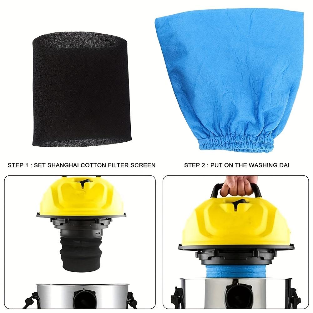 Karcher MV1 WD1 WD2 WD3 NT Series Vacuum Cleaner Replacement Textile Filter Bag & Motor Protection Cover Durable for Efficient Dust Collection