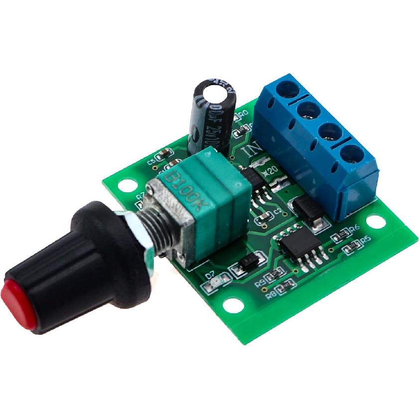 2PCS 31.7x35mm PWM DC Motor Speed Controller DC1.8-15V Speed Controller with Switch Function Speed Controller Knob Random Colour