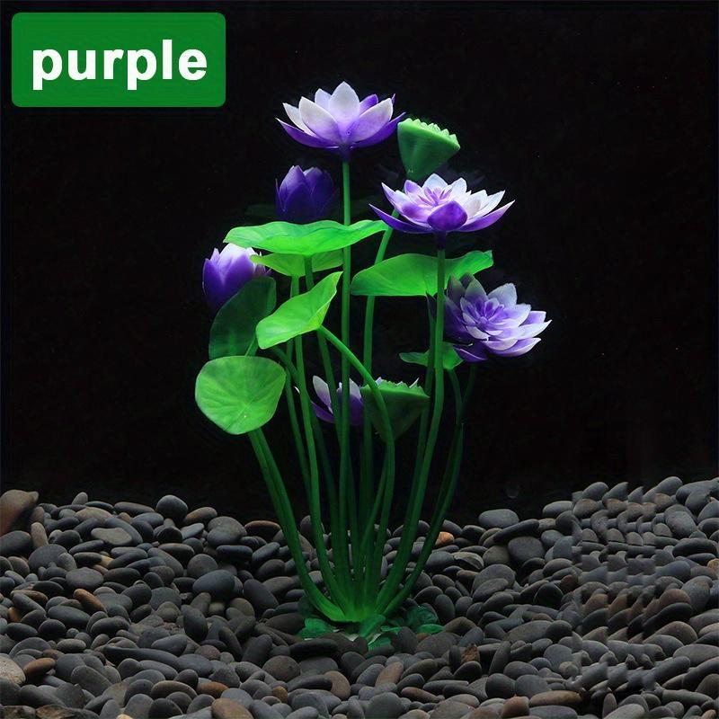 Artificial Water Plant Fish Tank Decoration Landscaping Aquarium Decoration Fake Water Plant Lotus