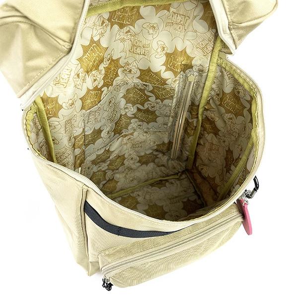 トムとジェリー シリコンチャーム付きスクエアバックパック リュックサック バッグ FLAPPER