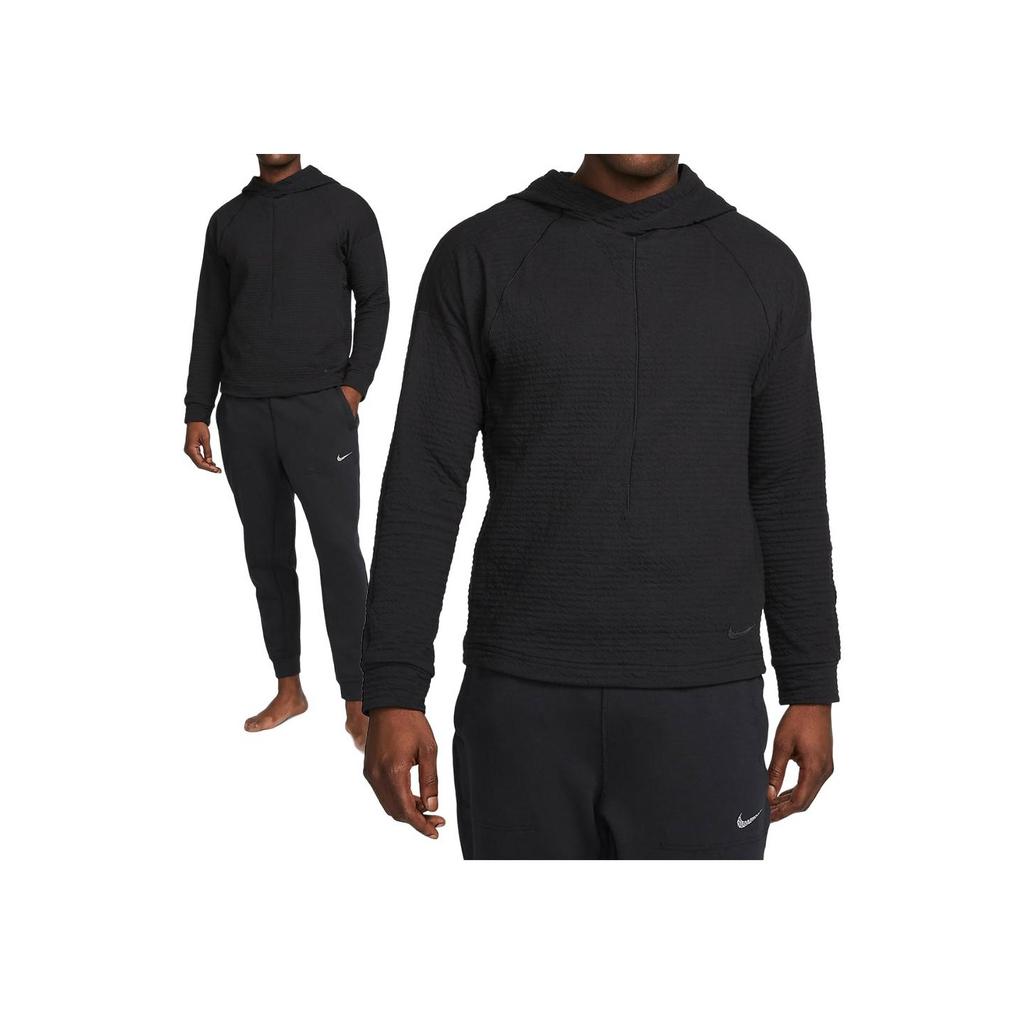 Nike Yoga Dri-Fit Pullover Long Sleeve Hoodie Men Tops Black DV9876-010