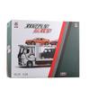 1:24 Mercedes Benz Double Decker Flatbed Transport Vehicle Alloy Diecast Metal Car Model Sound And Light Science Education Serie