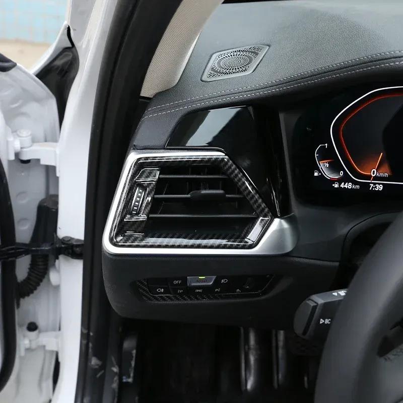For BMW 3 Series G20 -2024 ABS Carbon Fiber Car Dashboard Console Gear Shift Panel Cover Trim Stickers Car Accessories