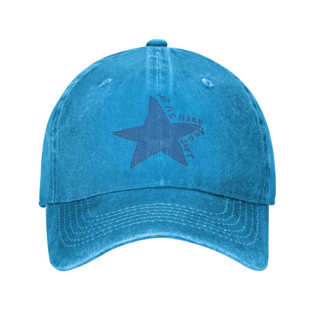 Hits Me Star Blue Logo Album Baseball Caps Outfits for Men Women Adjustable Trucker Hat