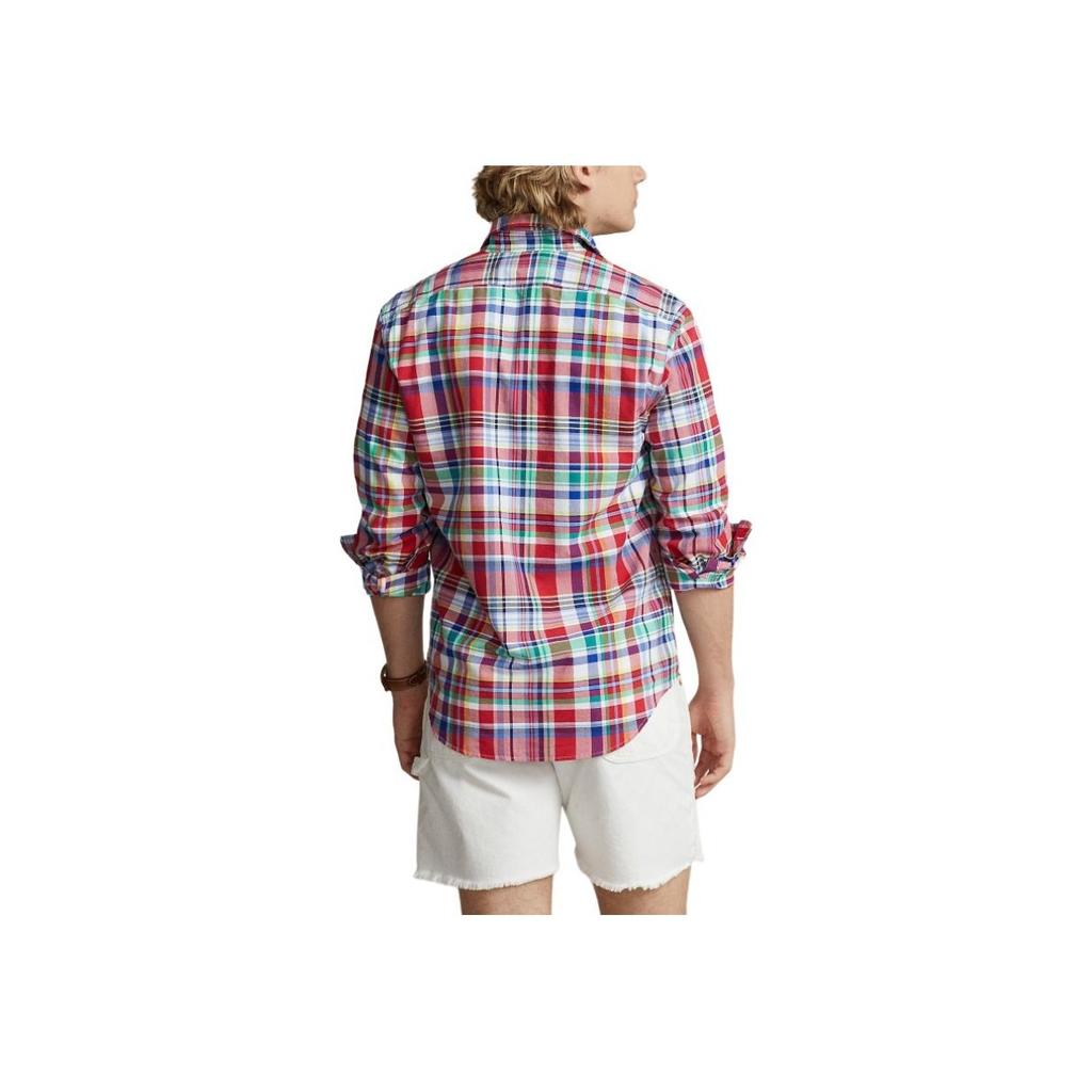 Polo Ralph Lauren SS24 Pointed Collar Plaid Pattern Single-Breasted Long Sleeve Shirt Men Shirts Multicolor MNPOWOV16823326-999