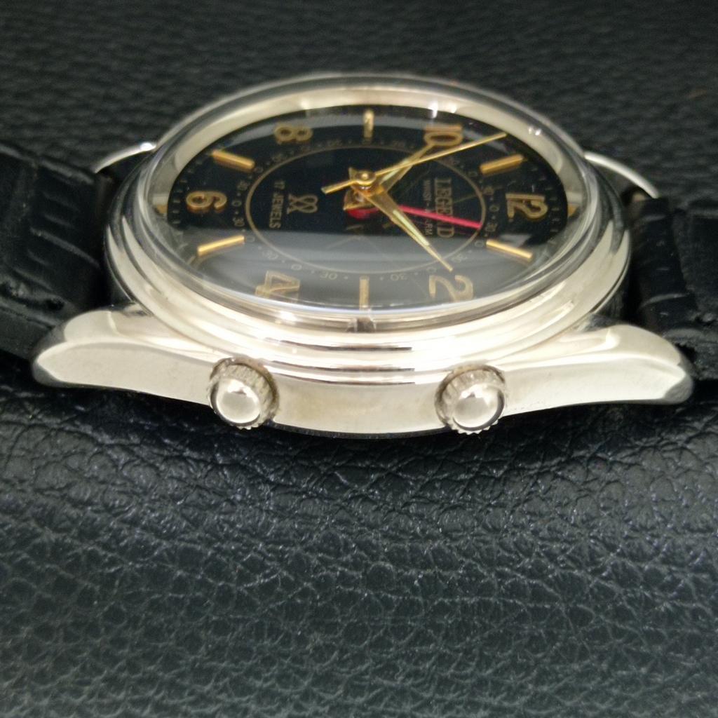 VINTAGE LEGEND HAND-WINDING SWISS MENS REFURBISHED ALARM WATCH A707509-1