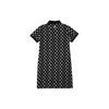 New MLB Short Sleeved Dress Spring Summer Women's Black 3FOPM0223-50BKS